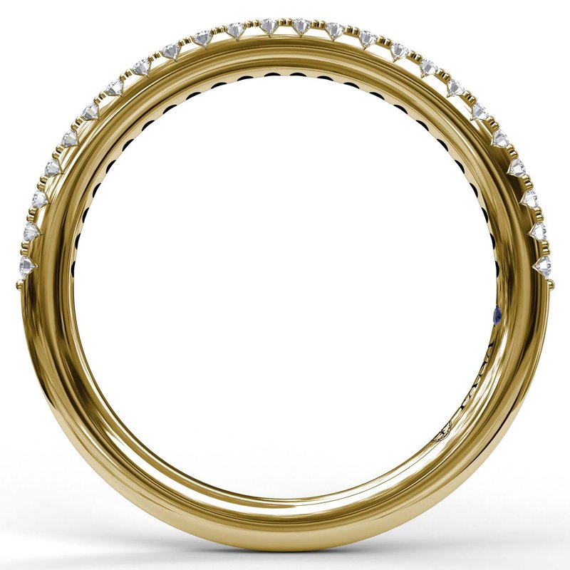 Micro Pavé Half Eternity Band