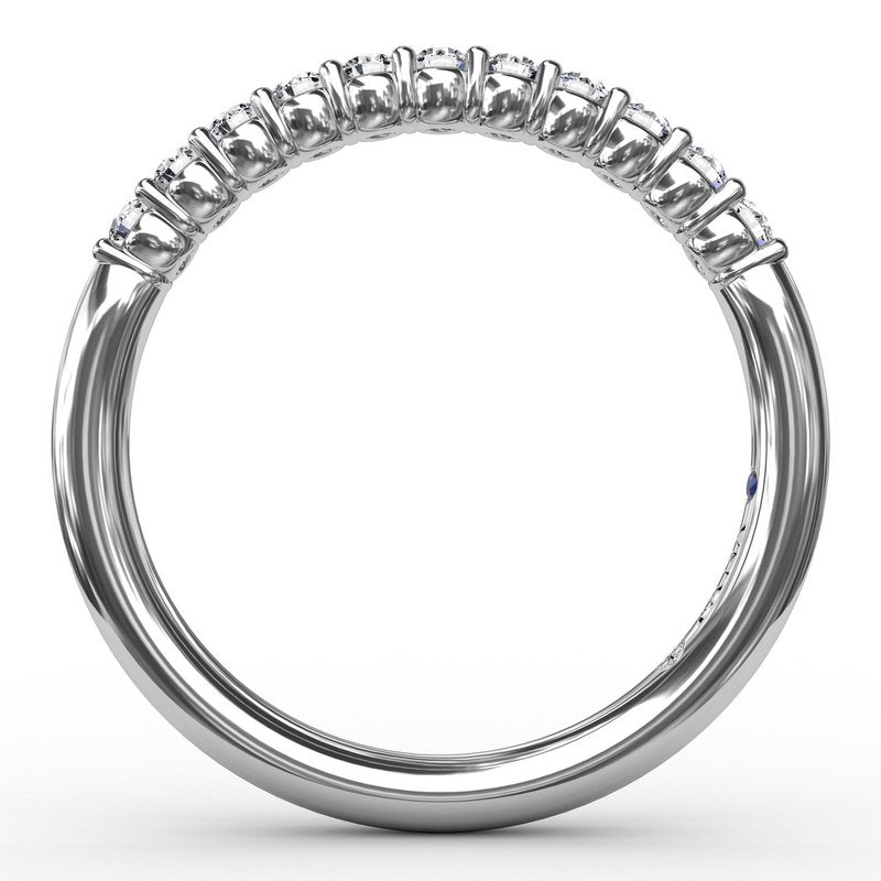 Micro Pavé Half Eternity Band