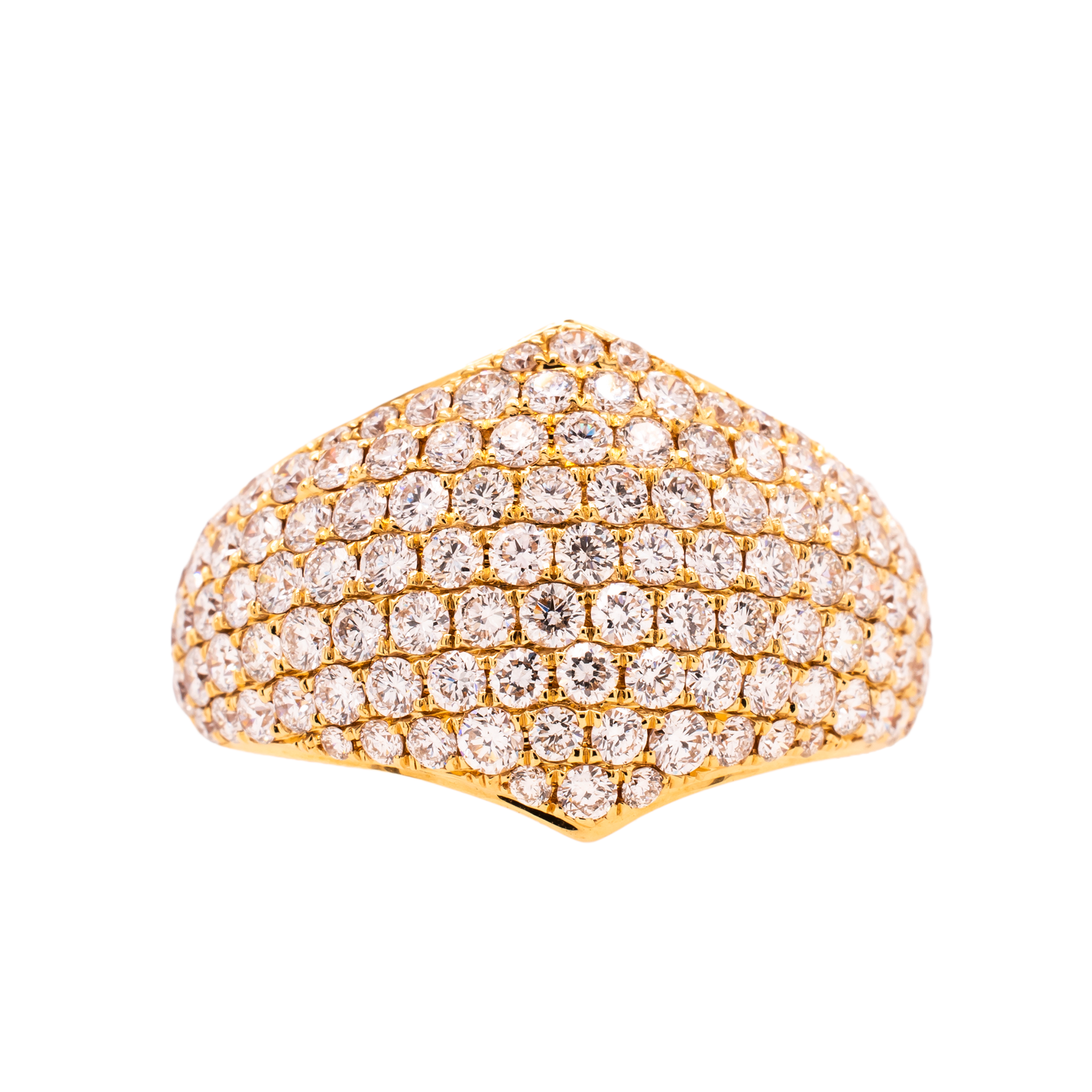 18K Pave Diamond Cocktail Ring