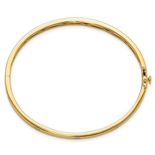 Bezel-set Diamond Bangle