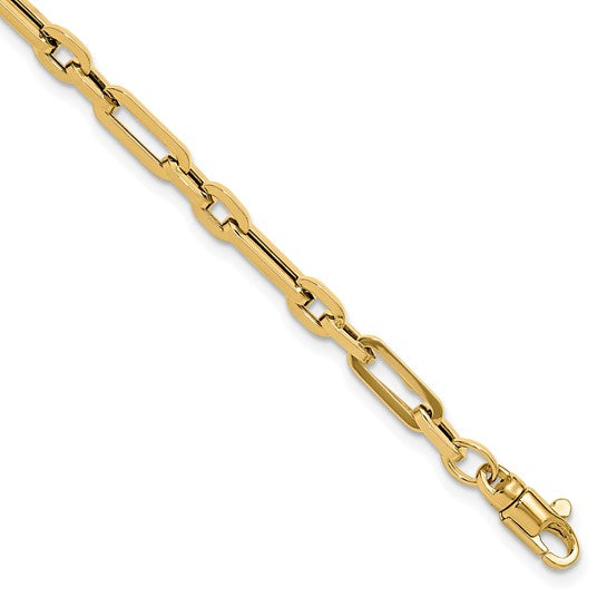 14K Gold Polished Link Bracelet