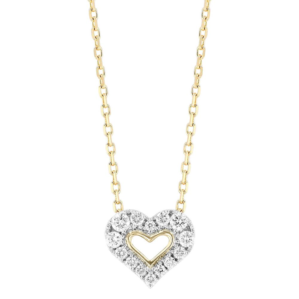 Diamond Open Heart Necklace