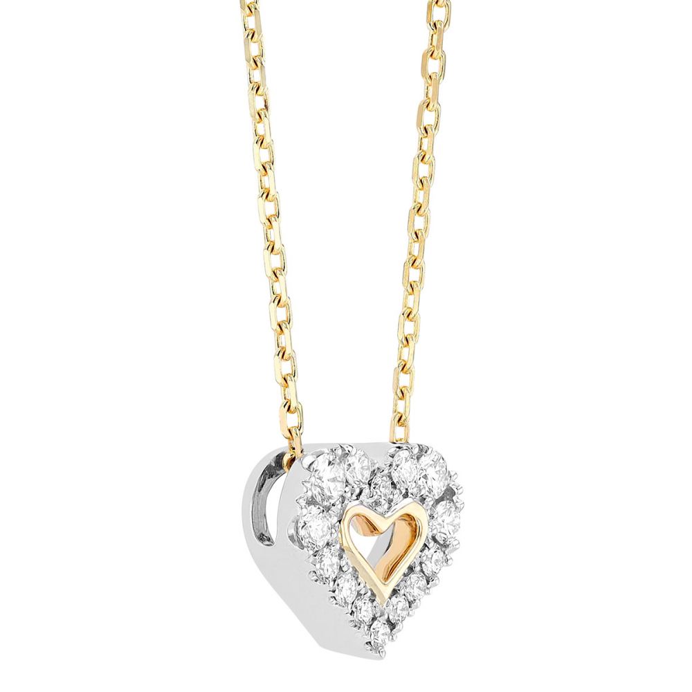 Diamond Open Heart Necklace
