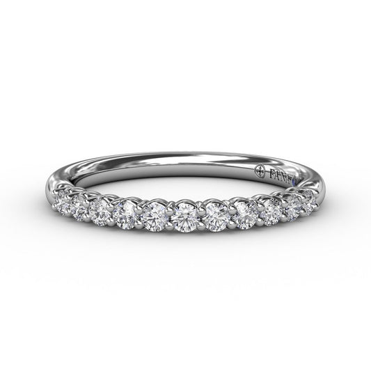 Micro Pavé Half Eternity Band