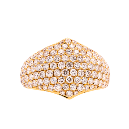 18K Pave Diamond Cocktail Ring