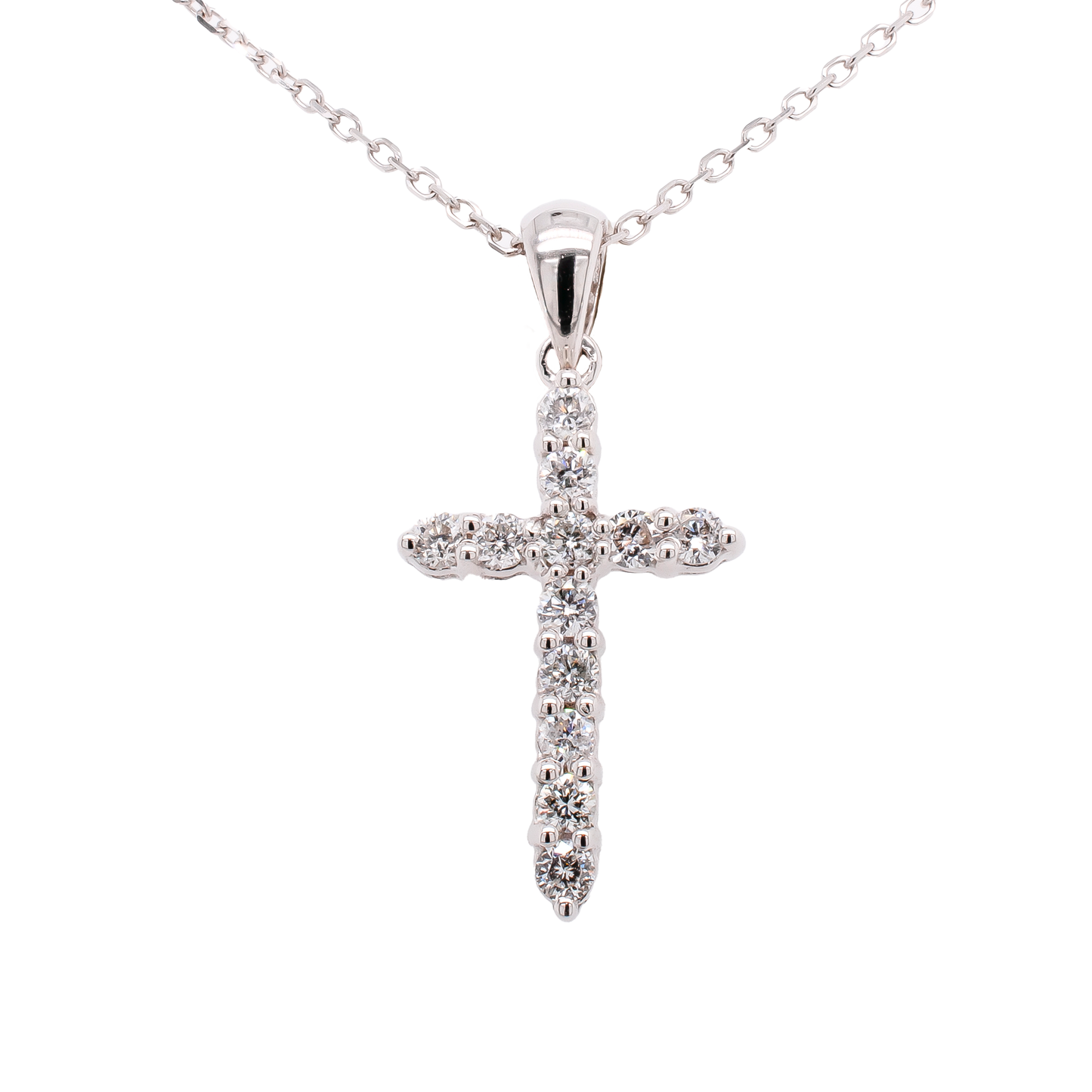 Diamond Cross Pendant Necklace