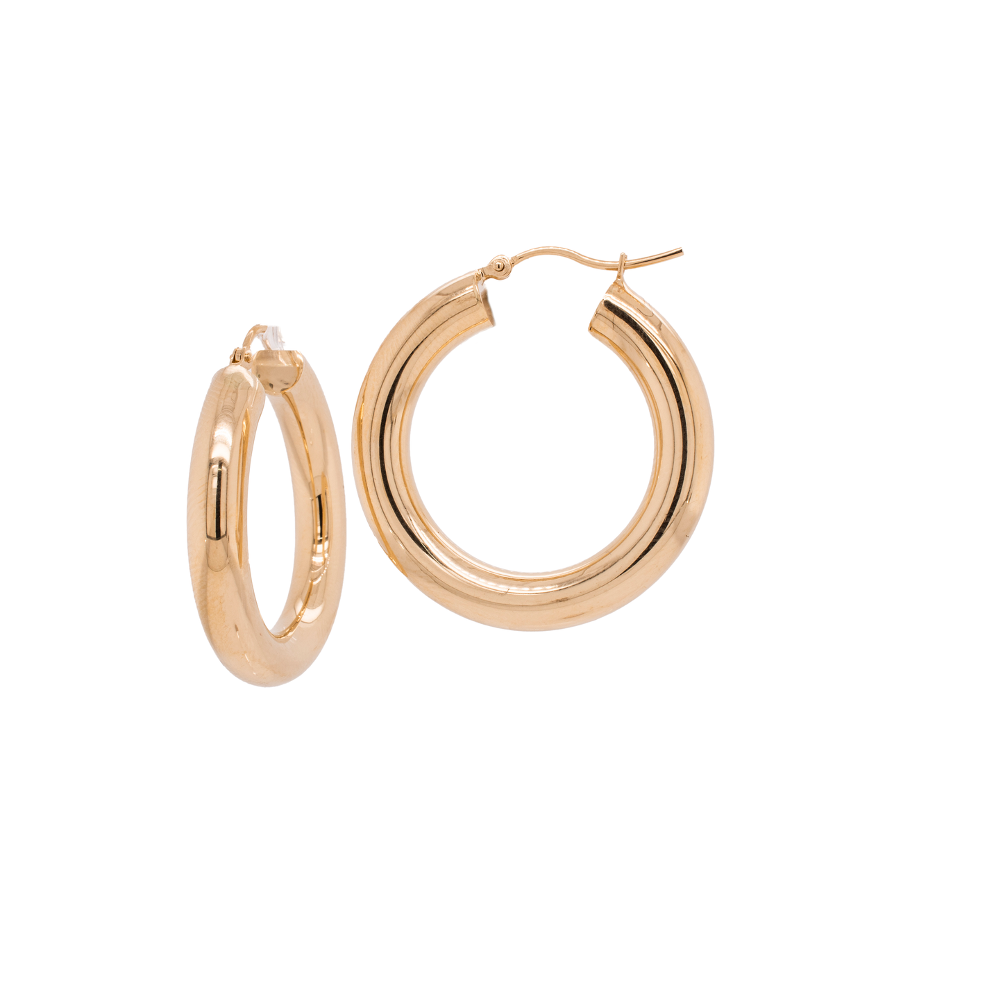 Gold Tube Hoops 5mm Large