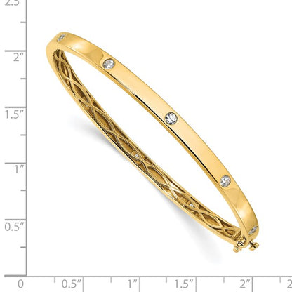 Bezel-set Diamond Bangle