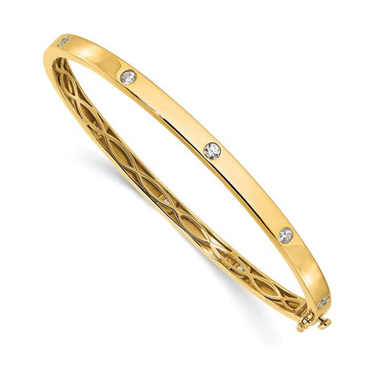 Bezel-set Diamond Bangle