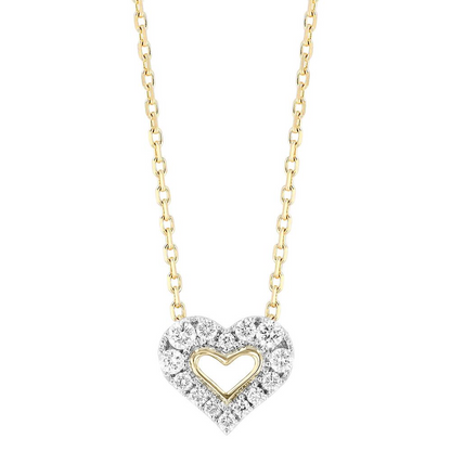 Diamond Open Heart Necklace