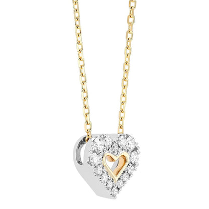 Diamond Open Heart Necklace